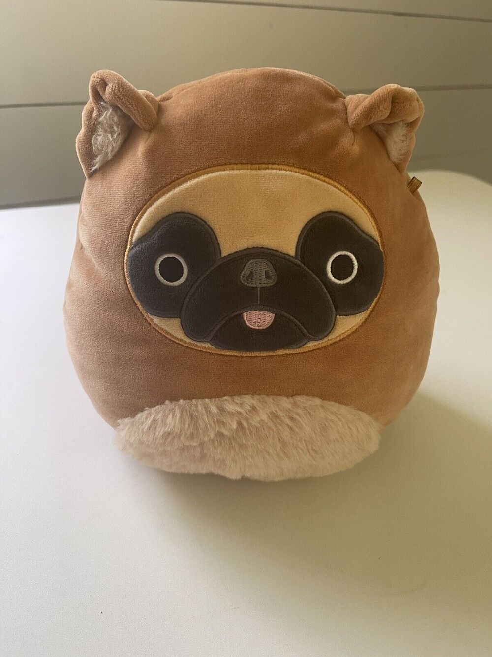 Squishmallows Dally The Pug Bear 8” PLUSH IN BEAR SUIT Collectible Kellytoy
